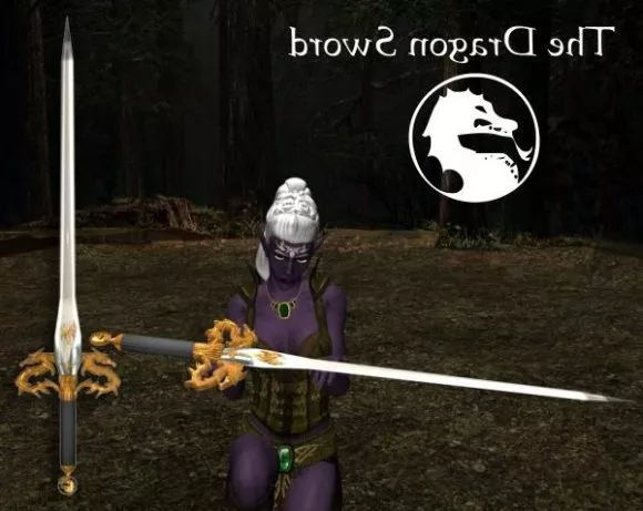 Fire Sword Gaming Weapon 3d model