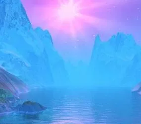 Ice Mountain Landscape Scene 3d model