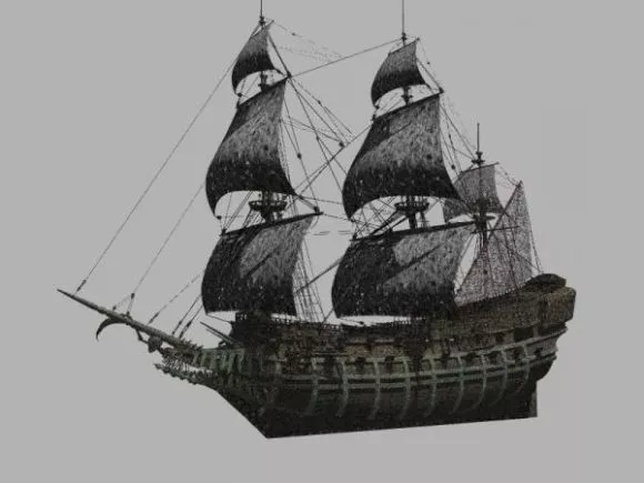 Buder Small Ship 3d model