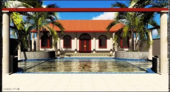Guest Cottage House 3d model Guest Cottage House 3d model