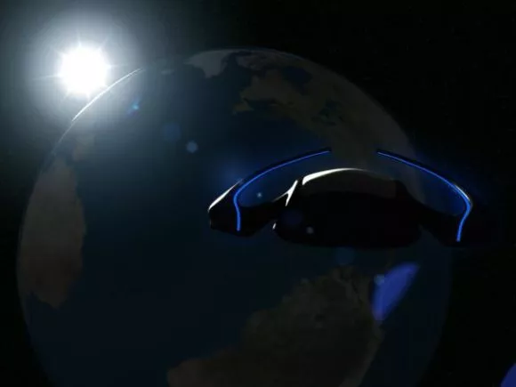 Jet Plane Futuristic Spaceship 3d model