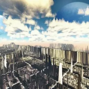 The Rush Abandoned City Building 3d model