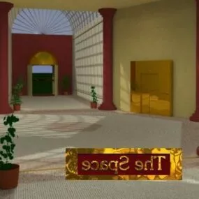 The Modern Space In House 3d model