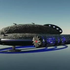 Futuristic Armor Aircraft 3d model