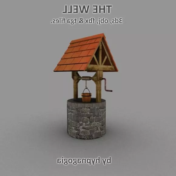 Old Stone Well 3d model