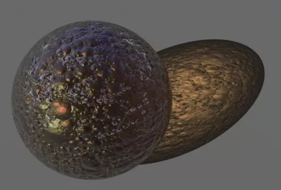 Asteroid Field In Universe 3d model