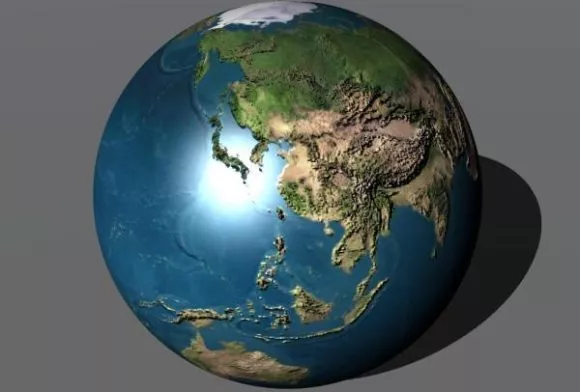 Planet Earth With Cloud 3d model