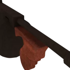 Vintage Gun Thompson 28 3d model