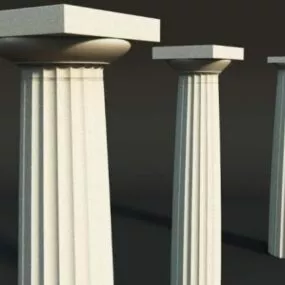 Classic Doric Columns 3d model