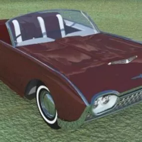 Convertible Car Thunderbird 3d model