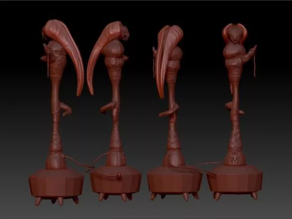 Bulb Table Lamp 3d model