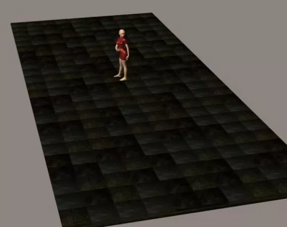 Ground Floor Tile Circle Texture 3d model
