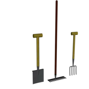 Garden Tool Shovel 3d model