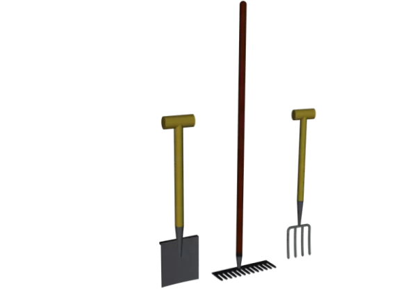 Garden Tool Shovel 3d model Garden Tool Shovel 3d model