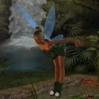 Tinker Bell Angel With Leaf Dress 3d model