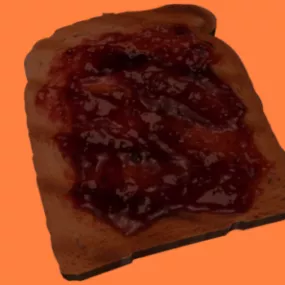 Slice Bread Food 3d model