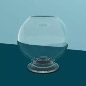 Tong Glass Cup 3d model