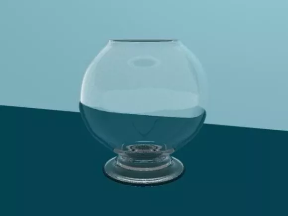 Tong Glass Cup 3d model Tong Glass Cup 3d model