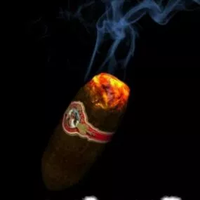 Smoke Cigarette With Fire 3d model