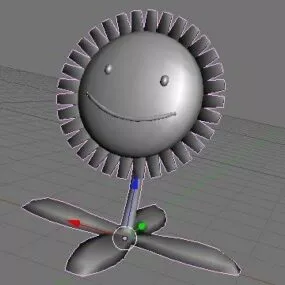 Cartoon Sunflower Lowpoly 3d model