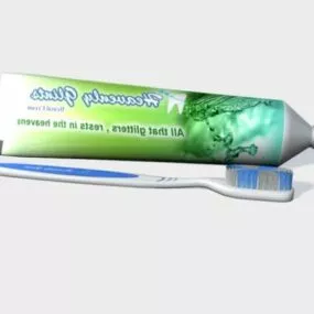 Tooth Paste Brush 3d model