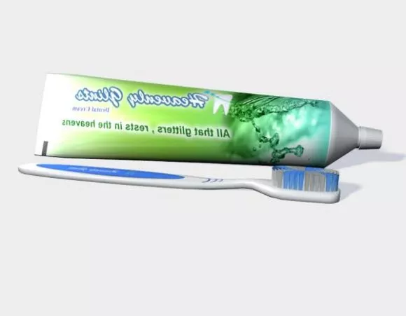 Tooth Paste Brush 3d model Tooth Paste Brush 3d model