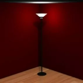 Corner Torchiere Floor Lamp 3d model