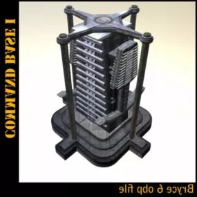 Tower Station Building 3d model