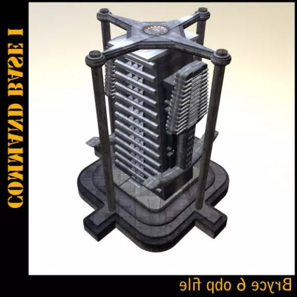 Castle Station Building 3d model