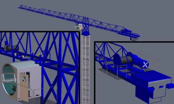 Heavy Crane 3d model