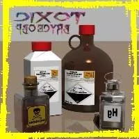 Lab Toxic Bottle 3d model