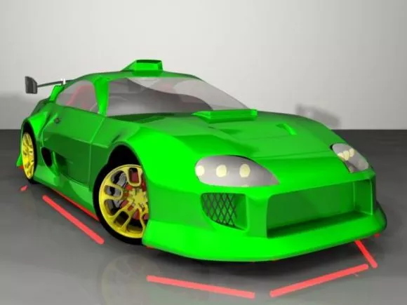 Old Ruined Car Collection 3d model