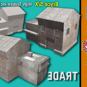 Ancient Trade Center Building 3d model