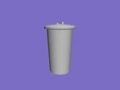 Trash Can Plastic Material 3d model Trash Can Plastic Material 3d model