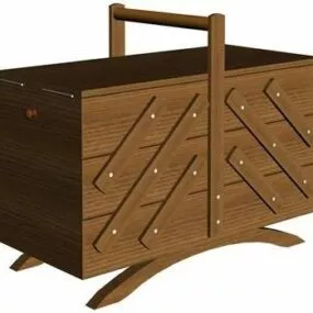 Side Cabinet With Stand 3d model
