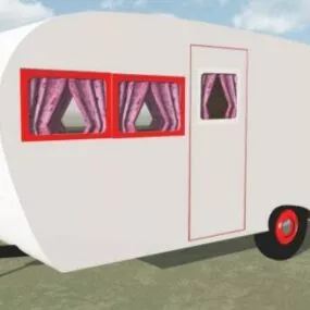 Travel Trailer 3d model