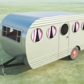 Travel Trailer Mobile Home 3d model