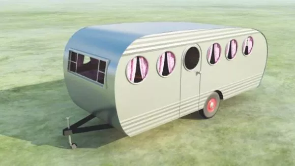 Travel Trailer Mobile Home 3d model Travel Trailer Mobile Home 3d model