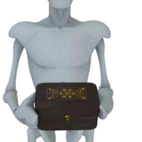 Robot Character Bring The Secret Box 3d model