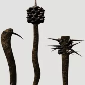Troll Clubs Weapon 3d model