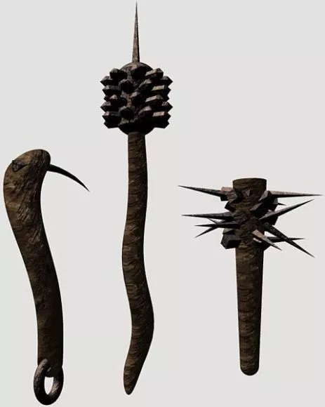 Troll Clubs Weapon 3d model Troll Clubs Weapon 3d model