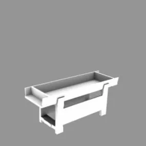 Trough 3d model