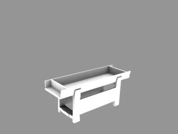 Trough 3d model Trough 3d model