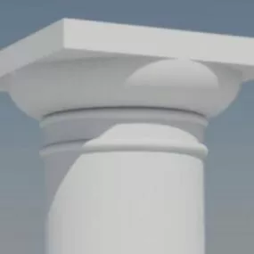 Vintage Tuscan Column 3d model