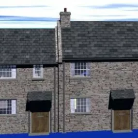 Stone Cottages House 3d model