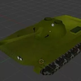 Amphibious Military Tank 3d model