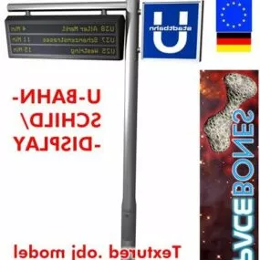U Bahn Street Sign 3d model