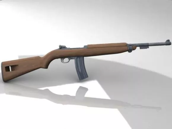 Old Us M1 Carbine Gun 3d model Old Us M1 Carbine Gun 3d model