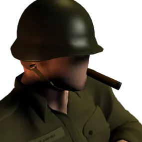 Us Military Ww2 Helmet 3d model