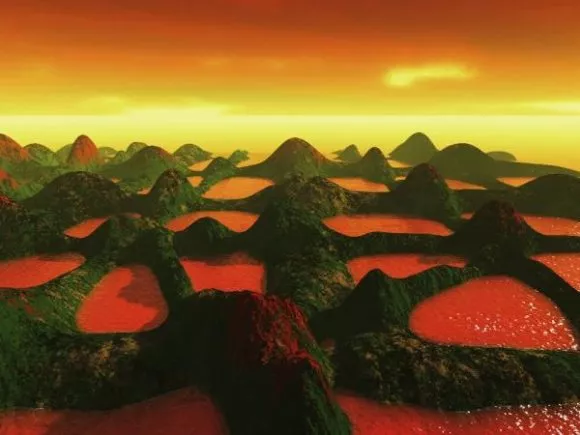Unreal Lava Landscape 3d model Unreal Lava Landscape 3d model